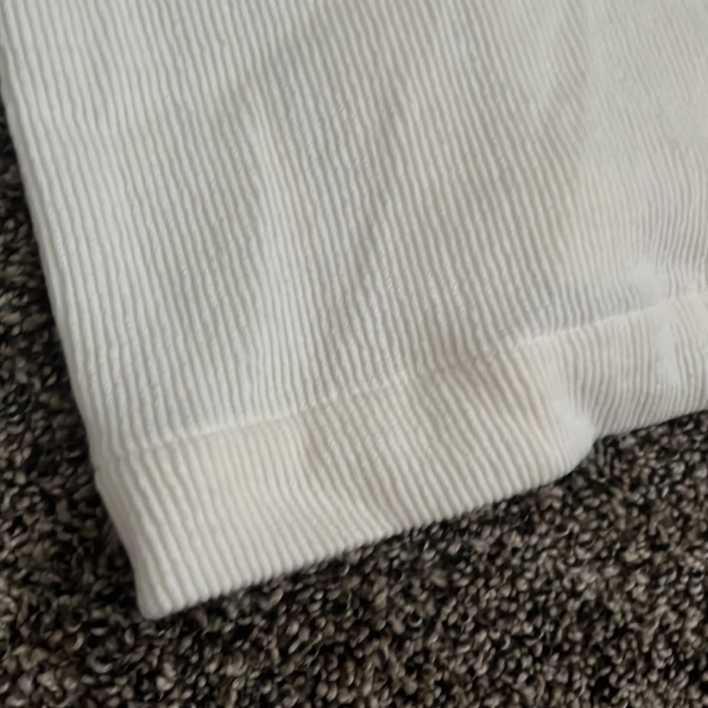 Madewell Cream Ribbed Tank Top Open Back, NWOT - Picture 4 of 7